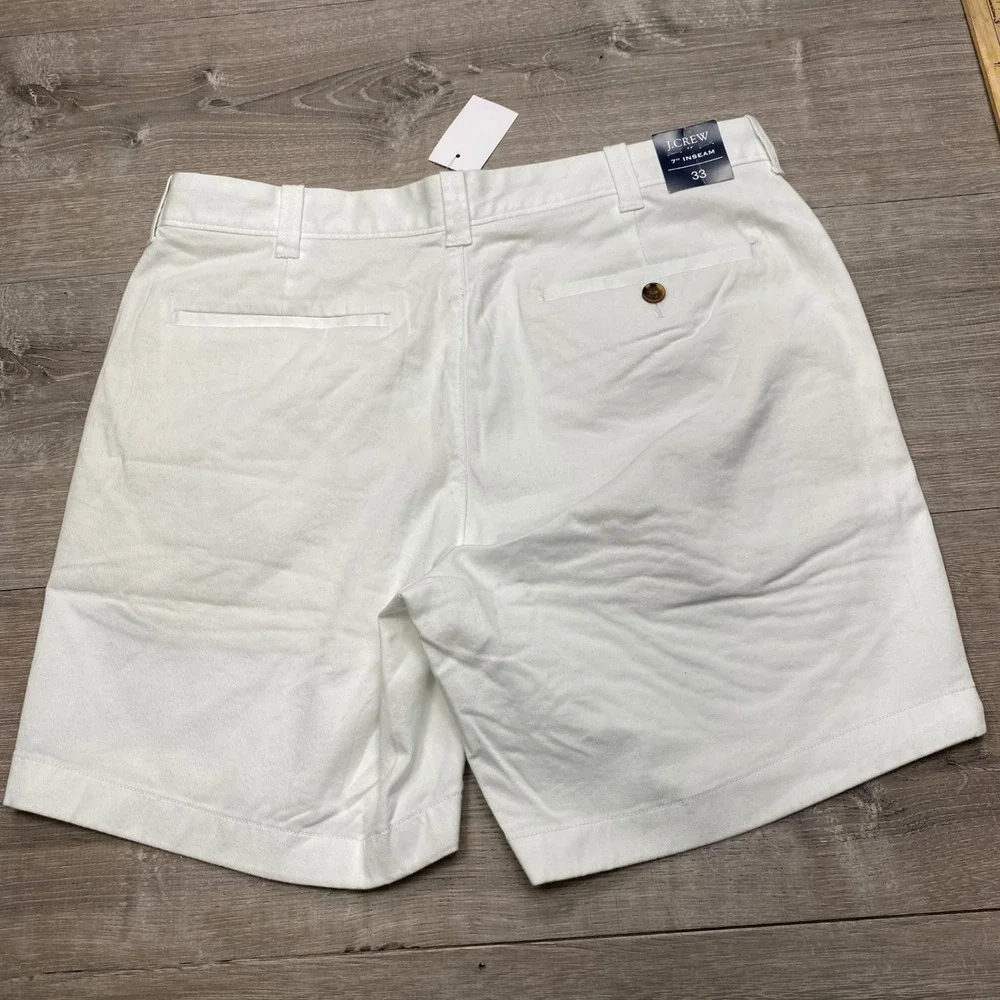 J.Crew Chino Shorts Mens 33 White 7